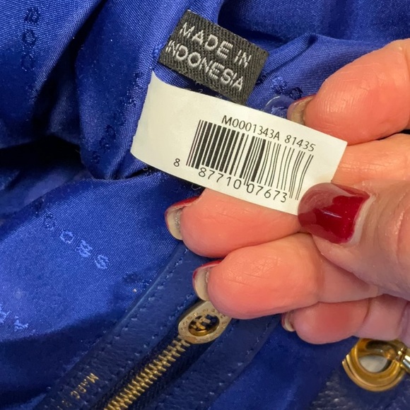 Marc by Marc Jacobs Too Hot To Handle Hobo Pebbled Leather Shoulder Bag Blue - Picture 15 of 16